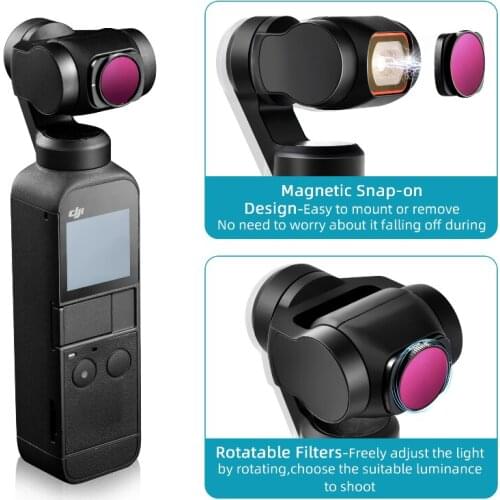 DJI Pocket 2 Filter Set ND8/16/32/64 PL CPL UV Professional ND Adjustable Filter Optical Glass Camera Lens Accessories