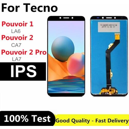 For Tecno Pouvoir 2 Pro LA7 LCD Screen Touch Screen Digitizer Assembly For Pouvoir 1 LA6 Pouvoir 2 CA7 LA7 LCD