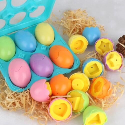 Baby Toys Eggs Educational Games for Children Toys for Kids 2 to 4 Years Old Learning Shape Match Toy Roe Montessori Toys Brain