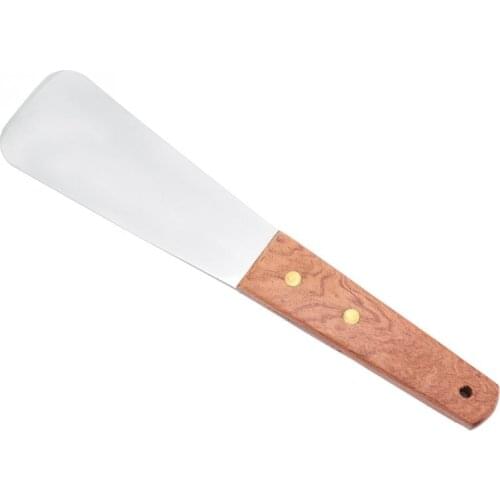 Stainless Steel Ice Cream Shovel with Wooden Handle Dessert Spade Butter Cutter Kitchen Utensil