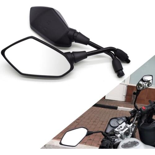 1 Pair Motorcycle Rear View Mirrors For YAMAHA YZ125 YZ250F YZ450F YZ250X YZ250FX YZ450FX 10mm 8mm Back Side Convex Mirror