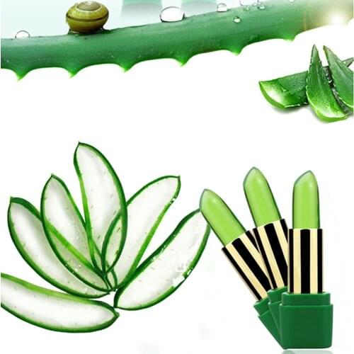 New 99% ALOE VERA Magic Lip Gloss Hygienic Lipstick Transparent Color Changing Lip Balm Moisturizing Waterproof Lip