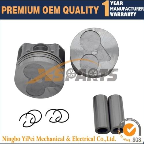 New Piston 2 Set with Pin & Clip STD 67mm for Kubota Z482