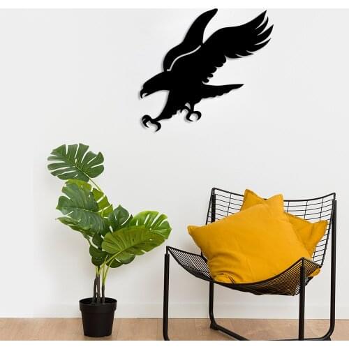 Eagle Bird Wall Accessory Wooden Table 50x46cm Moving Fast 321towards Its Hunt