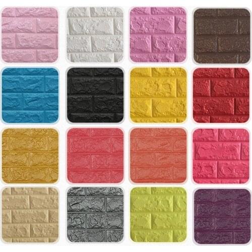 PE Foam 3D DIY Wall Sticker Retro Embossed Brick Home Room Decor Foam foam brick wall sticker
