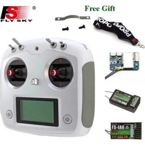 FLYSKY FS-i6S I6S 2.4G 10CH AFHDS 2A Centering Throttle Transmitter IA6B A8S IA10B Receiver for RC Airplane FPV Racing Drones