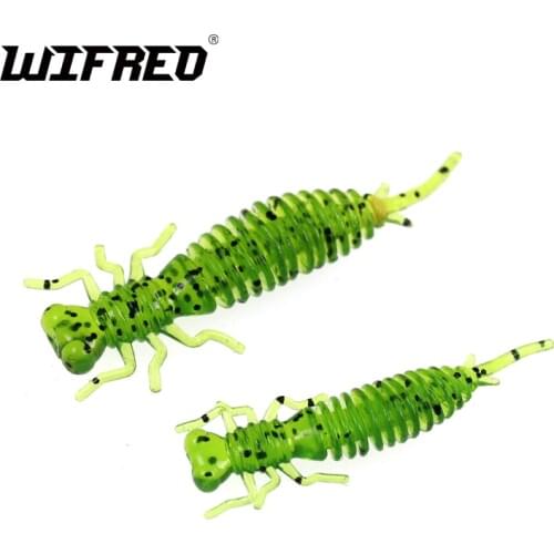 20PCS/lot Soft Larva Fishing Lure Worm Lifelike Silicone Dragonfly Plastic Lures Freshwater Trout Pike Salmon etc.Fishing Baits