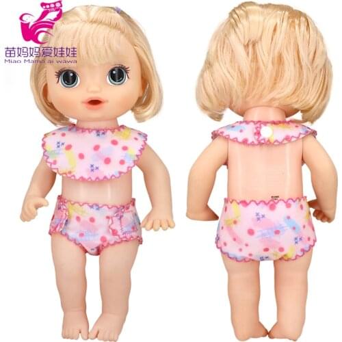 30 Cm Rubber Silicone Baby Doll Bib Diapers 12 Inch Girl Doll Clothes Toys Feeding Accessories