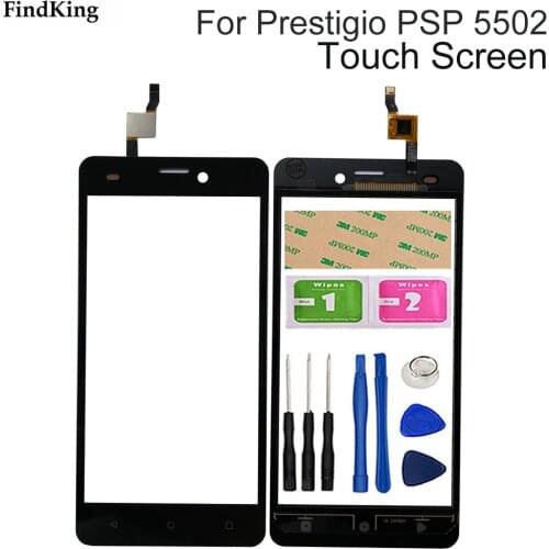 5.0" Touch Screen For Prestigio Muze A5 PSP5502 PSP 5502 DUO Touchscreen Sensor Front Glass Digitizer Panel Lens Tools 3M Glue