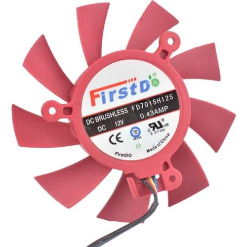 COOLING REVOLUTION FD7015H12S 65mm 39mm fan 12V 0.43A 4Pin HD5770 HD5850 HD5830 VGA Video Card cooling Fan
