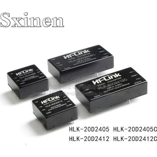 HLK-20D2405/2412C DC-DC Low Power Consumption Isolated Unregulated Power Supply Module 24V To 5V/12V