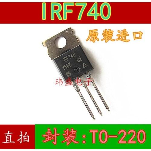 10pcs IRF740PBF IRF740 TO-220 10A 400V