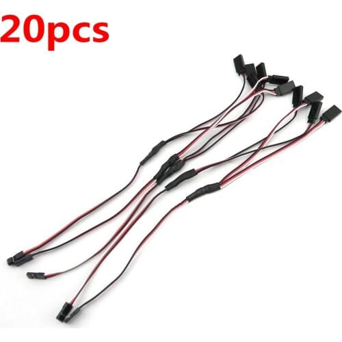 20pcs 300mm RC Servo Y Extension Cord Cable Lead Wire for JR Futaba