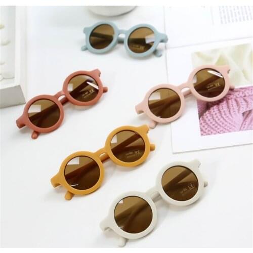 2021 Fashion Round Kids Sunglasses Boys Girls Vintage Sun Glasses Uv Protection Classic Children Cute Eyewear Shades Goggles