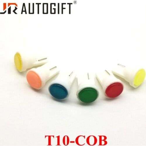 300pcs Car-Styling 12V/24V T10 COB W5W Wedge Door Instrument Side Bulb Car Interior Light White/Blue/Red/Amber/Green color