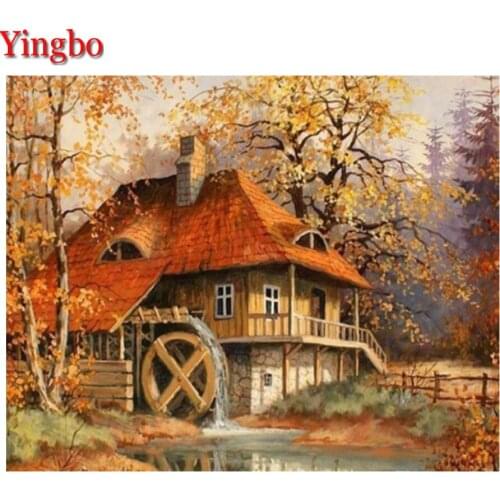 Diamond Embroidery Full Display autumn horse Scenery Picture Of Rhinestones 5D Diamond Painting Stitch Cross Wall Decoration art