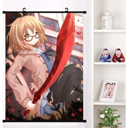 Anime Kyoukai no Kanata Kuriyama Mirai Wall Scroll Mural Poster Wall Hanging Poster Home Decor Collection Comics Paint Picture