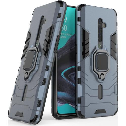 For Oppo Reno 2 3D Ring Armor Case for Oppo Reno2 Z F CPH1907 PCKM00 PCKT00 Oppo Reno Z A9 2020 A5 2020 Holder Phone Cover Case