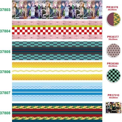 Free shipping 50 yard per size cartoon ribbon printed grosgrain ribbon 37803