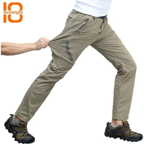 TENNEIGHT Quick Dry Hiking Pants Men Summer Waterproof Camping Trekking Climbing Pants Cycling Trousers Outdoor sports Pants 8XL