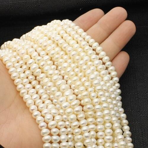 5-8mm Natural Freshwater Pearl AAA Grade Abacus Loose Beads Womens Jewelry Handmade DIY Necklace Bracelet Jewelry Accessories