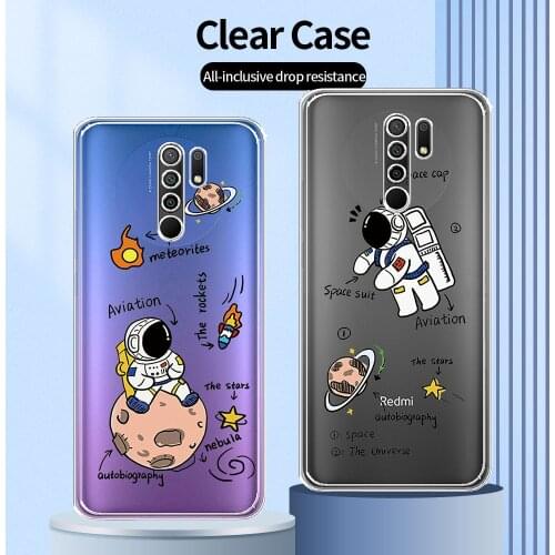 For Xiaomi Redmi 9 Case Transparent Case For Redmi 9 Clear Soft TPU Protective Cover For Redmi 9 6.53" Shockproof Fundas Coque