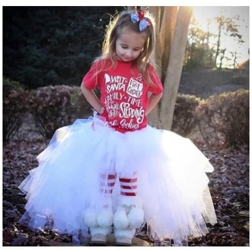 Unicorn Girl long white Tutu Skirt Lovely white Princess Girls Birthday Party Skirts Photos ball gown costume clothing black