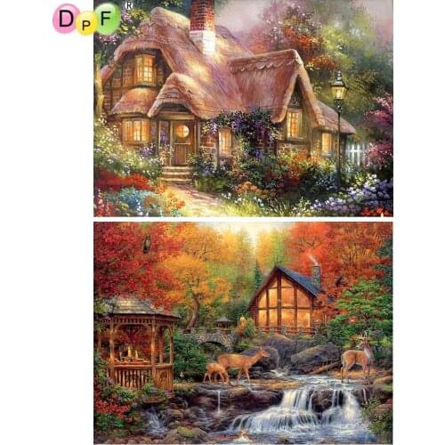 DPF 5D Round/Square full Diamond Painting Cross Stitch seaside Crafts Diamond Embroidery Mosaic Needlework kits Home Decor