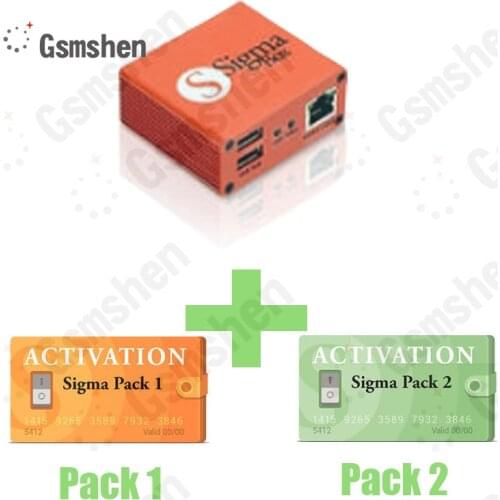 Gsmshen Sigma box with 9 cables with Pack 1 and pack2 activation for MTK-based Motorola