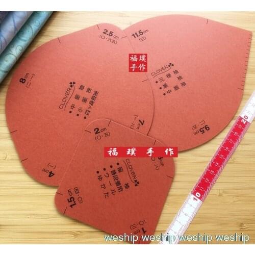 Clover circular ruler mould for Making pocket/bag/Cuff tailoring 31-011 3pcs/lot