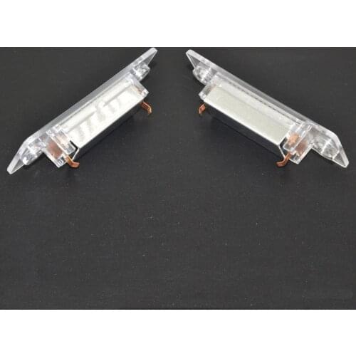 2Pc Car 18 LED Number License Plate Light Lamp No Error For VW Touran Passat Cimousint B5.5 SKODA Superb 1 3U B5 Car Accessories