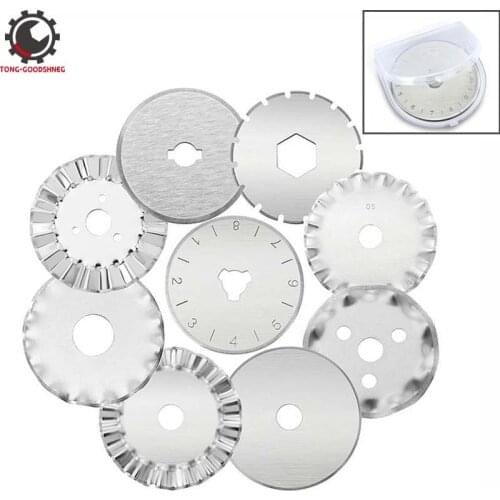 45mm Rotary Cutter Blades 28/60mm Rotary Replacement Blade Craft Paper Cut Hand Replacement Spare Blades Fit Olfa Fiskars Clover