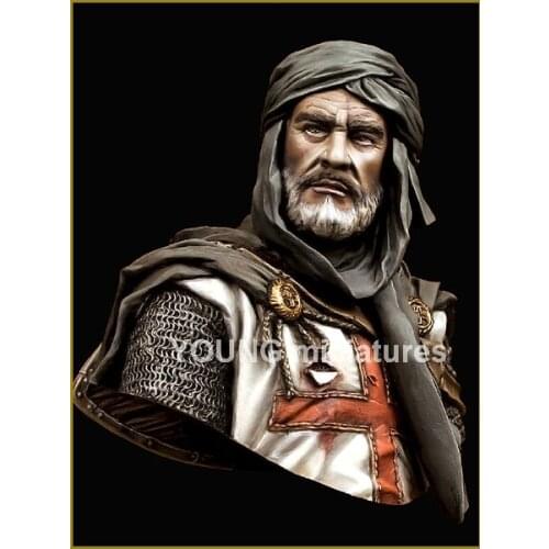1/10 scale Resin Bust Ancient War Paladin Jerusalem Model Kit figure Free Shipping