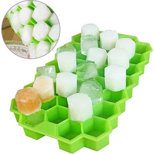 37 Grid Mini Ice Cubes Eco-Friendly Stackable Durable and Dishwasher Safe Small Square Mold BPA Free Silicone Cube Tray