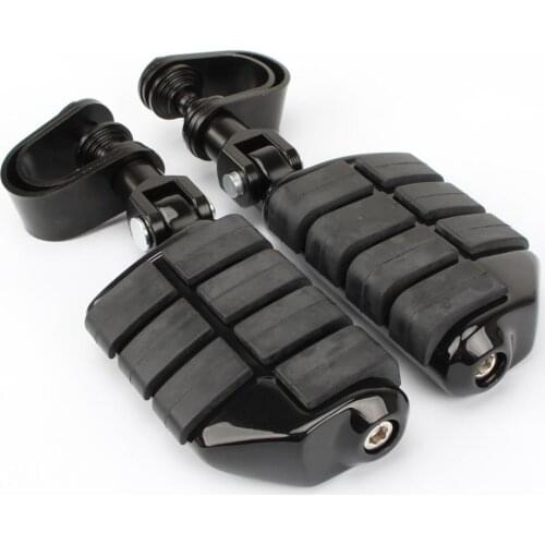 Motorcycle Rubber Left & Right Sides Footrest Foot Pegs Floorboard For Harley Iron XL 883 1200 Street 750 500 Touring Custom