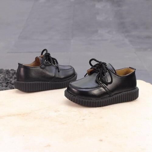 Girls Shoes Chaussure Fille Genuine Leather Shoes Boys Shoes Baby Flatform Shoes Lace Up Tenis Infantil Menina Schoenen Meisjes
