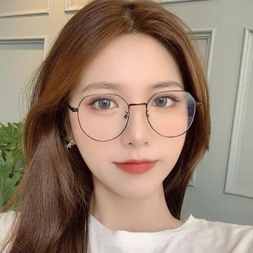 2021 New Retro Anti-Blue Light Woman Eyeglasses Men Optical Computer Eye Glasses Frame Classic Brand Design Metal Eyewear