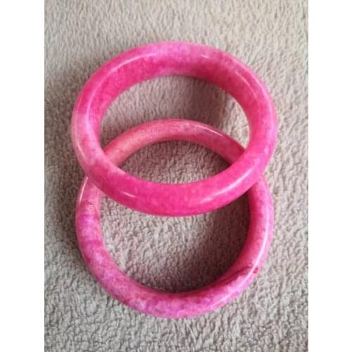 Manufacturer wholesale jade gift bracelet natural peach blossom stone a goods fine Peach Blossom Jade Bracelet