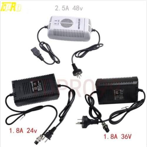 Genuine TDPRO Motorcycle Charger for 24v 36v 48V Lead acid Lithium Ion Li-Ion Electric Bike Bicycle E-bike Battery