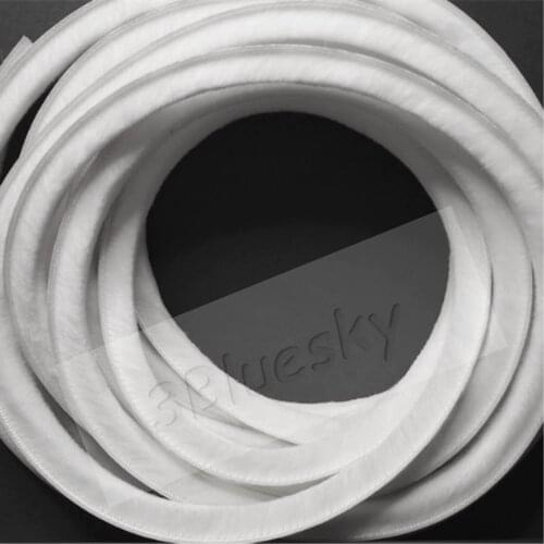 Self-adhesive Felt Draught Excluder Wool Pile Weatherstrip Sound Wind-proof Door Window Brush Seal Strip Gap Blocker 9x9mm White