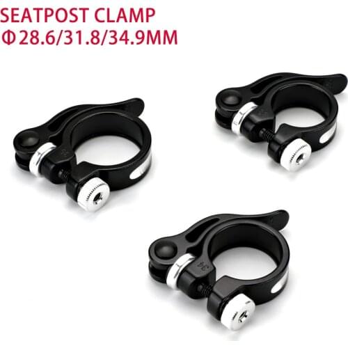 Alloy MTB BMX Bike Seat Clamp 28.6/31.8/34.9mm Aluminium Quick Release Mountain Road Fixed Gear Bike Seatpost Clamp Parts