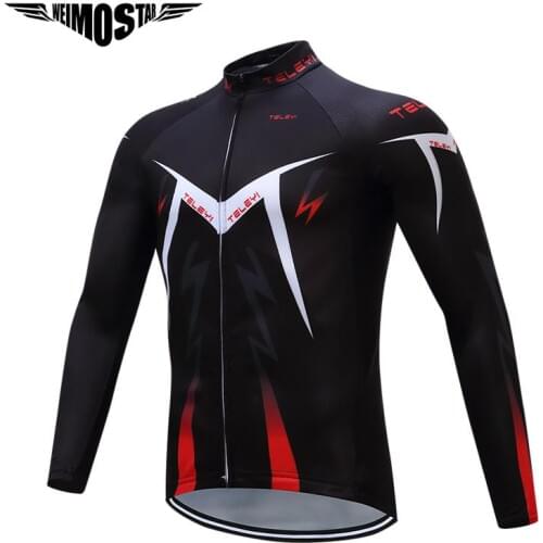 UFOBIKE Cycling Jersey Men Pro Bike Road Spring Long Sleeve Ropa ciclismo MTB Bicycle Jersey Sports Outdoor Bike Clothing