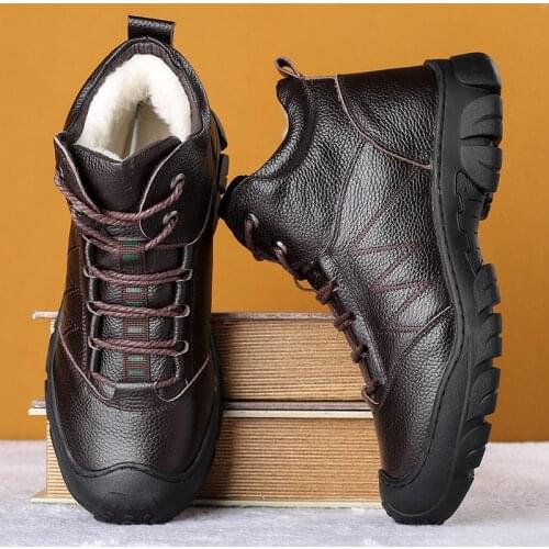 YBQJOO Mens Winter Boots