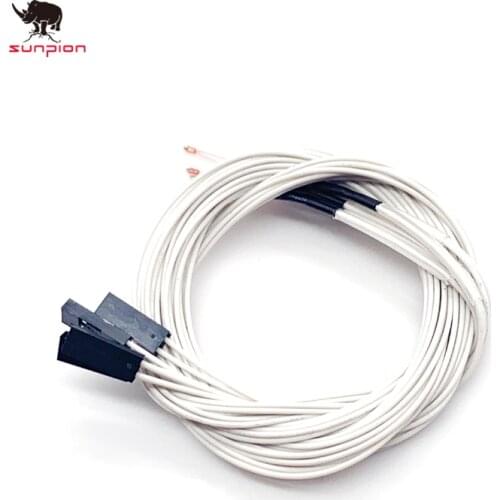 3D printer parts 100K ohm NTC 3950 Thermistors with cable for 3D Printer Reprap Mend RAMPS 1.4 A4988 MK2B HEATBED 3D printer