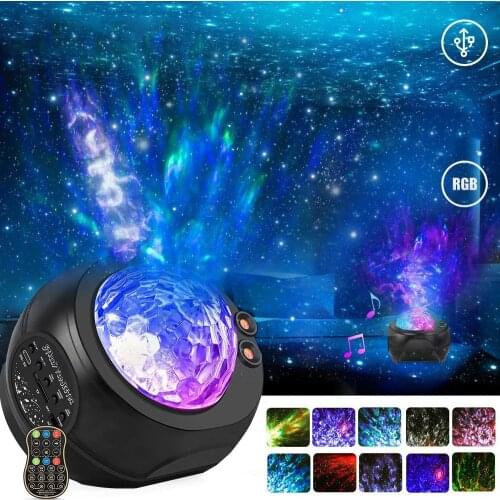 Star Projector Lamp Starry Sky Stage Light HueLiv Bluetooth-compatible Laser Disco Party Lights Moon Galaxy Projector Led Lamp