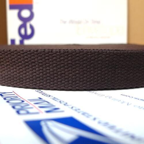 1.25'' 32mm #16 Dark Brown Series High Quality Belts Polyester Webbing