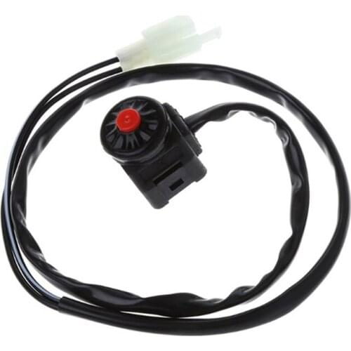 1pc Motorcycle Kill Stop Switch Red Push Button Horn Starter For Dirt Bike ATV 22mm 7/8