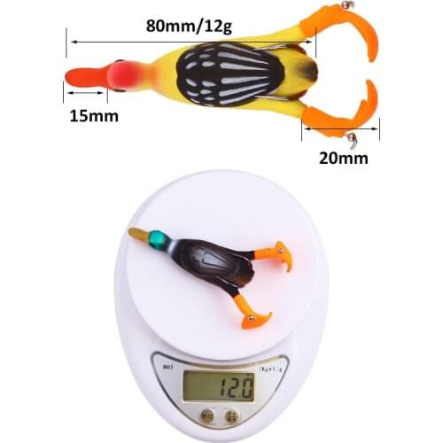 2pc 8cm12g Soft Baits Shad Soft Lure for Fishing Lure Bait Duck Smell Bass Jigging Carp Silicone Artificial Wobblers Fish Tackle