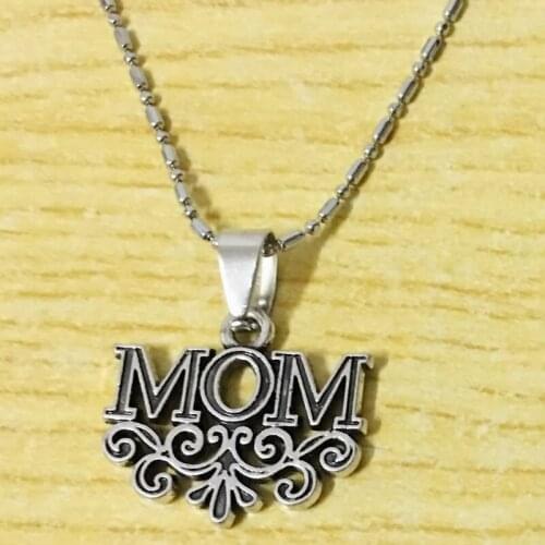 2pcs Mom Necklace Mommy Charm Mothers Day Jewelry Gift