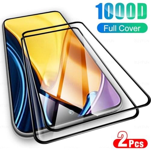 2Pcs Full Cover Tempered Glass For Xiaomi Poco M3 Pro 5G Glasses Protective Glas For Mi Poko Poxo M 3 M3Pro 6.5" Protection Film